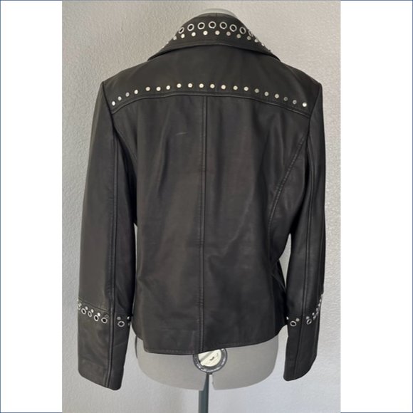 Wilson's Leather - Black Leather Jacket - Picture 3 of 5